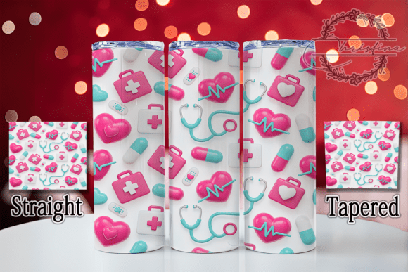 Download 3D Healthcare Nurse Tumbler - Care Collection