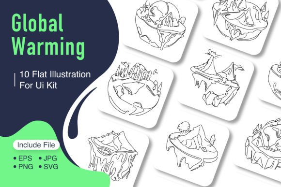 Download Flat Illustration Global Warming - Global Collection