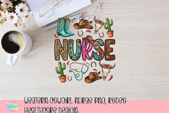 Download Western Cowgirl Nurse PNG, Rodeo Healthcare Design - Care Collection