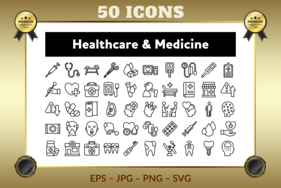 Download Healthcare &amp; Medicine Outline Icons - Care Collection