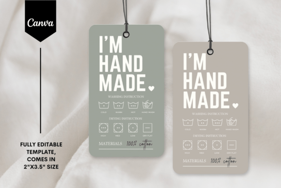 Download Editable Care Guide Hang Tag Template 2 - Care Collection