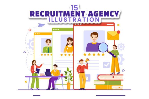 Download 15 Recruitment Agency Illustration - Agency Collection