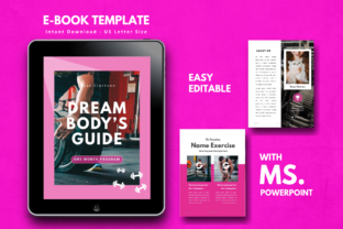 Download Fitness Girl EBook Template PowerPoint - Powerpoint Collection