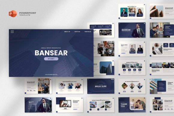 Download Annual Report Powerpoint Template - Powerpoint Collection